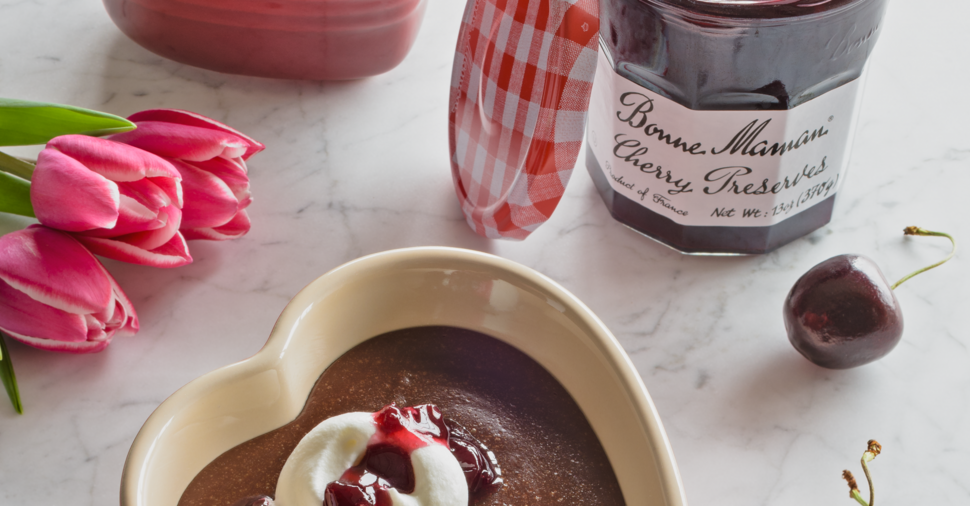 Mother’s Day Cherry Chocolate Pudding