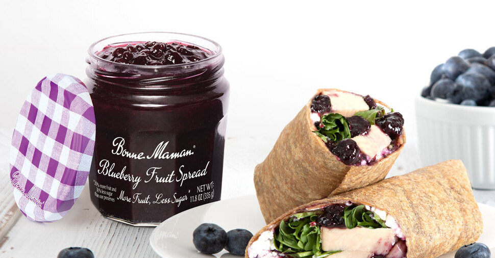 Balsamic Grilled Chicken, Blueberry, & Goat Cheese Wrap