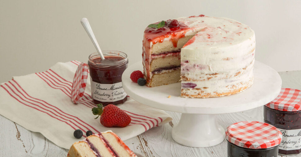 Berry “Naked” Cake