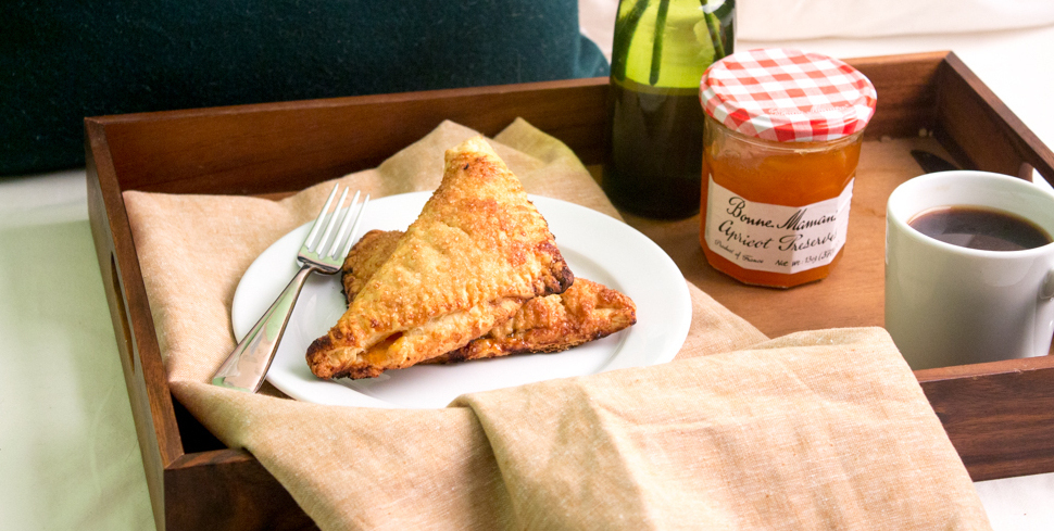 Breakfast in Bed Apricot Turnovers