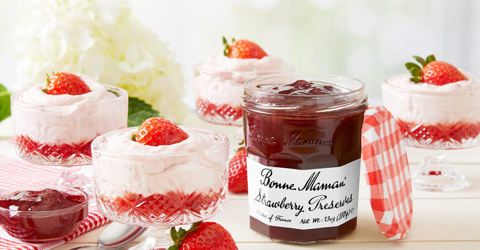 Easy Strawberry Mousse with Bonne Maman Preserves