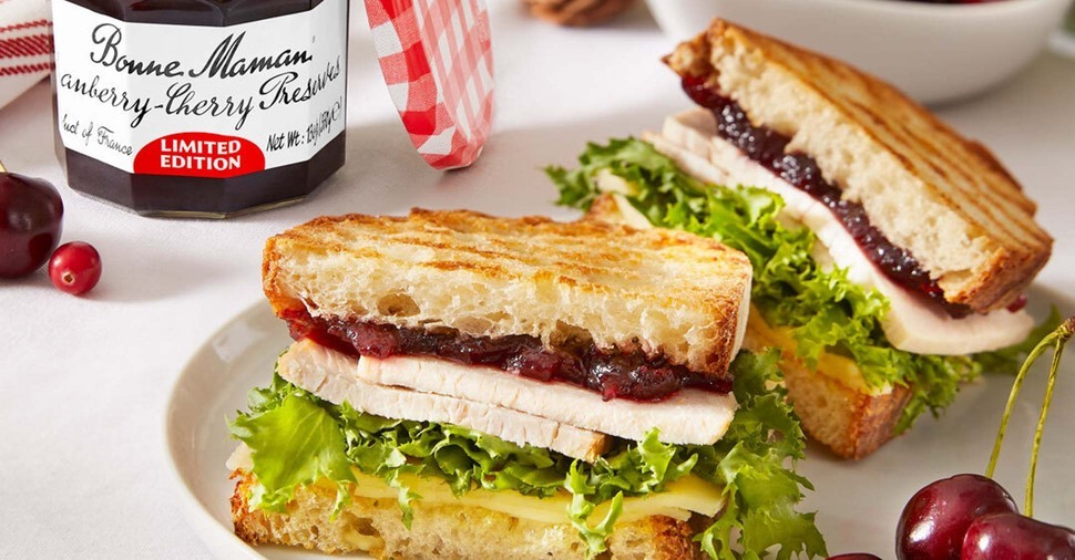 Bonne Maman® Cranberry-Cherry Turkey Sandwich