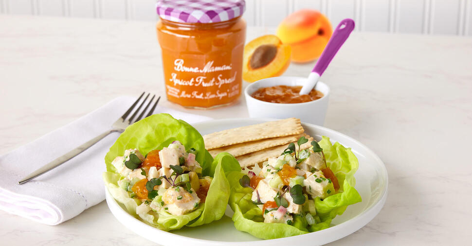 Apricot Chicken Salad Cups
